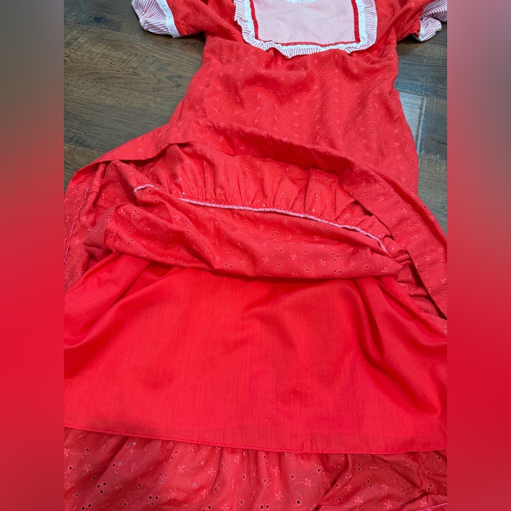 Vintage Liberty House Good Times Hawaii  Red White Dress Size 5 - Picture 11 of 14